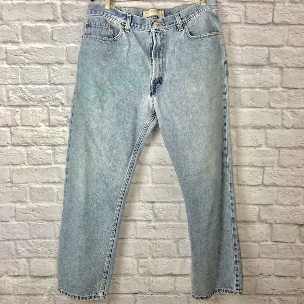 Levi's Men's Size 38x30 505 Jeans Regular Fit Blue